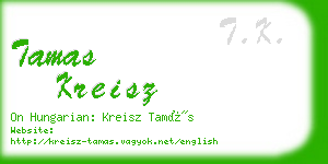 tamas kreisz business card